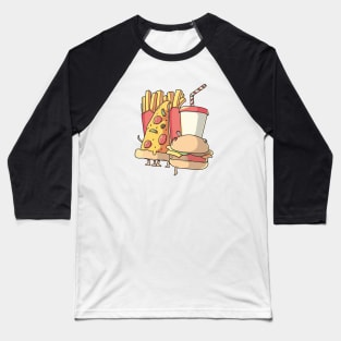 Junk Food Gang Baseball T-Shirt